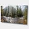 Designart - Mountain River Panorama - Landscape Canvas Art Print